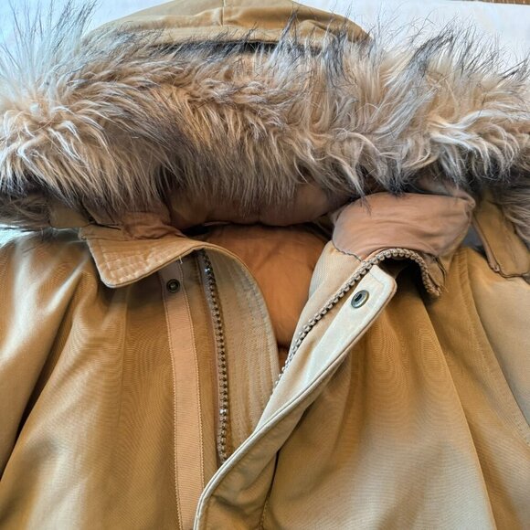 Muji Fur Collar Down Jacket - Picture 3 of 4